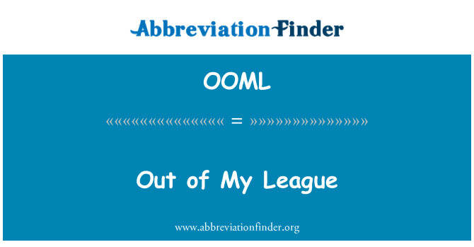 OOML: Iz moje lige