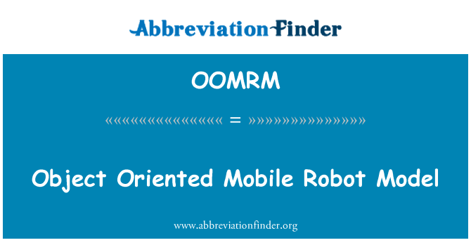 OOMRM: Olio Mobile robotti malli