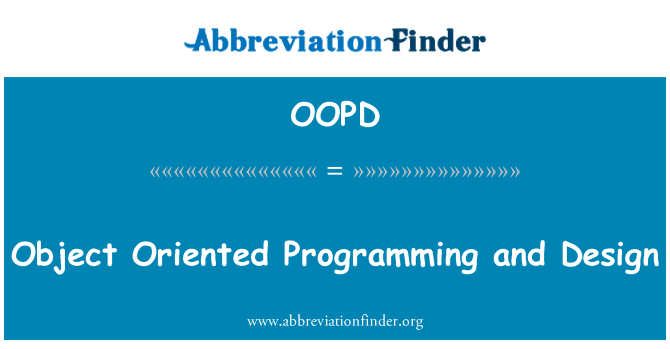 OOPD: Objektorienterad programmering och Design