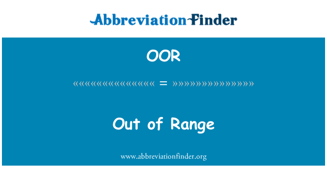OOR: Από τη σειρά