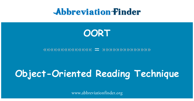 OORT: أسلوب القراءة الموجهة للكائنات