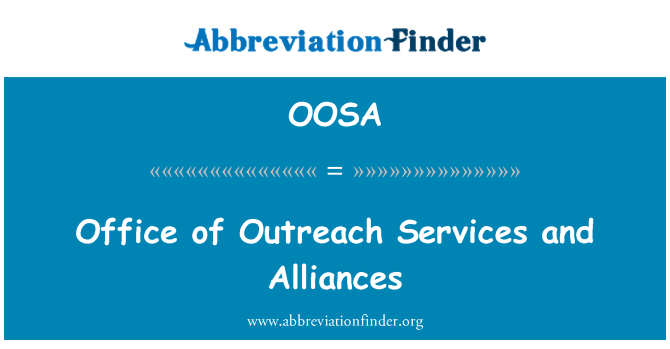 OOSA: Úřad informačních služeb a spojenectví