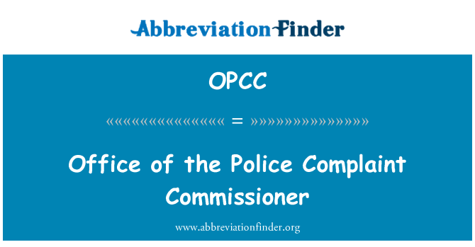 OPCC: Biwo, Komisyonè konplent polis