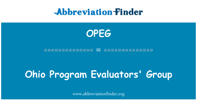 OPEG: Ohio Programm Evaluatoren Gruppe