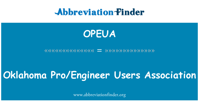 OPEUA: Asociación de Usuarios de Pro/enginyer d'Oklahoma