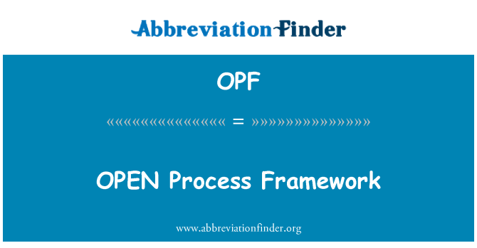 OPF: 打开过程框架