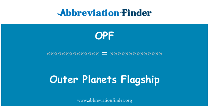 OPF: Fiore all'occhiello di pianeti esterni