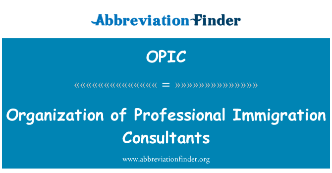 OPIC: Organization of Professional Immigration Consultants