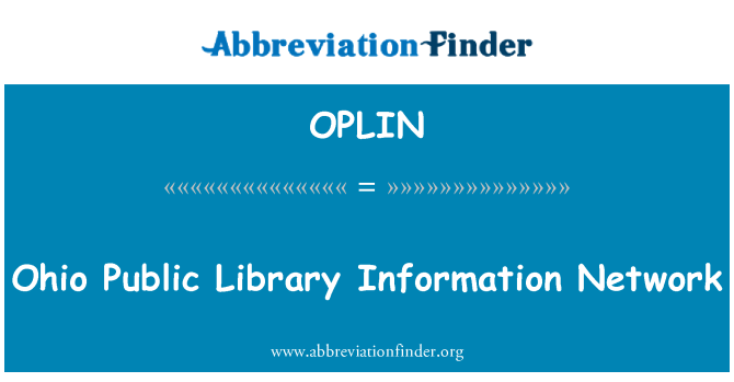 OPLIN: 俄亥俄州公立圖書館資訊網路