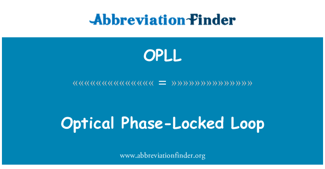 OPLL: Optik fase-Loop terkunci
