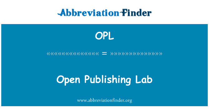 OPL: เปิดเผยแพร่ปฏิบัติการ