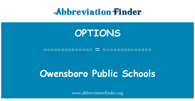 OPTIONS: Owensboro Public Schools