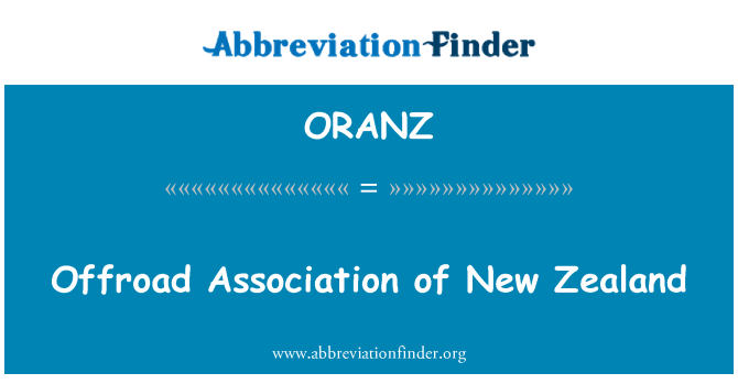 ORANZ: Offroad Association i New Zealand