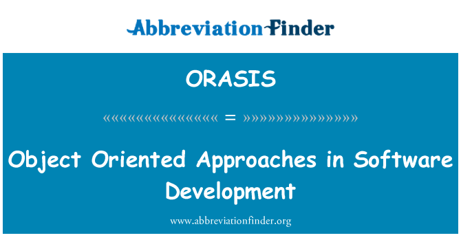 ORASIS: 面向对象的软件开发方法
