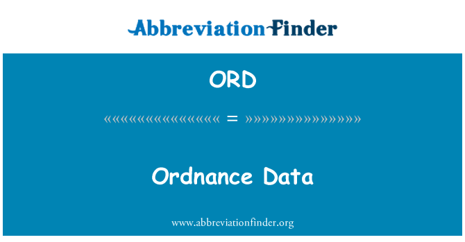 ORD: Ordnance date