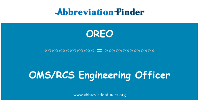 OREO: Officier du génie OMS/RCS