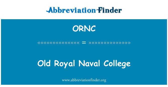 ORNC: Vechi Colegiul Naval regal