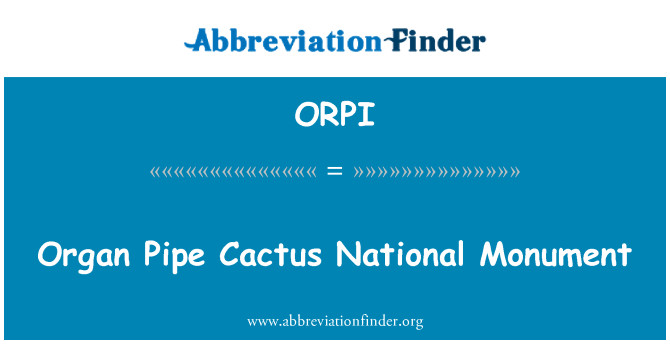 ORPI: Urut putken Cactus National Monument