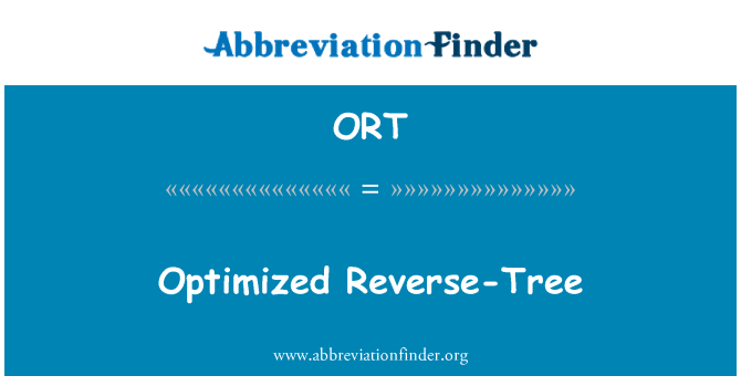 ORT: Optimalizovaná Reverse strom