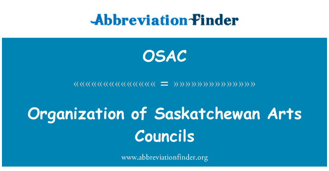 OSAC: Organization of Saskatchewan Arts Councils