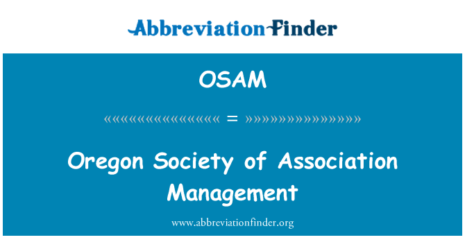 OSAM: Oregon Society of Association Management