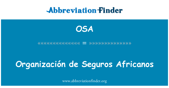 OSA: Ohledem de Seguros Africanos