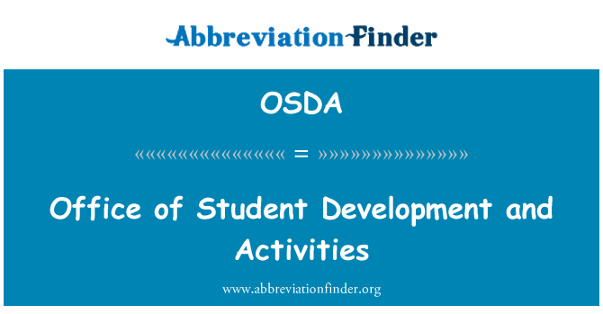 OSDA: 学生の開発および活動のオフィス