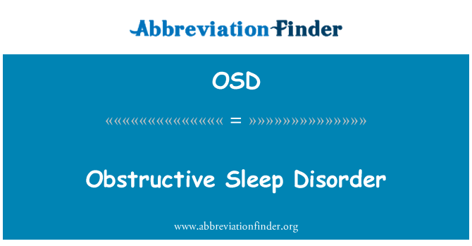 OSD: Aladi dòmi obstructive