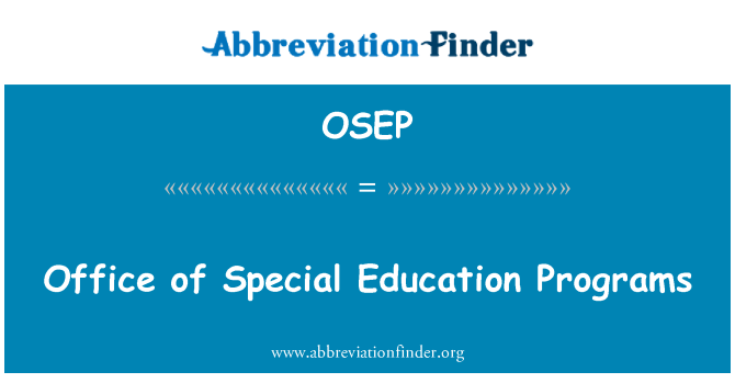 OSEP: Ured za posebne obrazovne programe