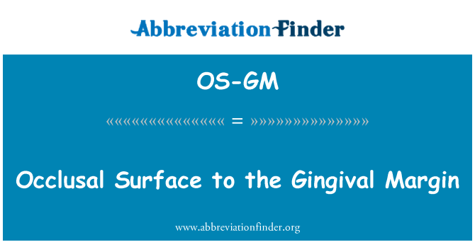 OS-GM: Sifas occlusal pou espas Gingival a