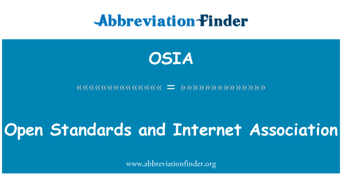 OSIA: Otevřené standardy a Internetu asociace