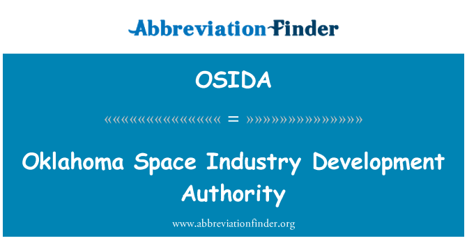 OSIDA: Oklahoma Space Industry Development Authority