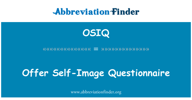 OSIQ: Òf nous Questionnaire