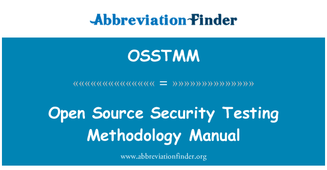 OSSTMM: Open Source Security testowanie Podręcznik metodologii