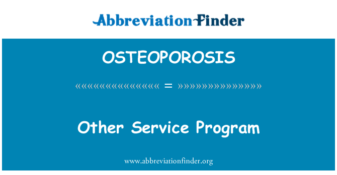 OSTEOPOROSIS: Други в програмата