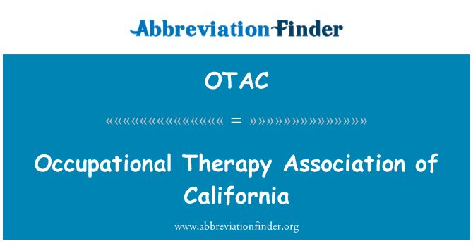 OTAC: رابطة العلاج المهني لولاية كاليفورنيا