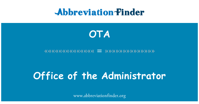 OTA: Biwo de administratè a