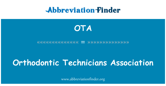OTA: Associació de tècnics d'ortodòncia