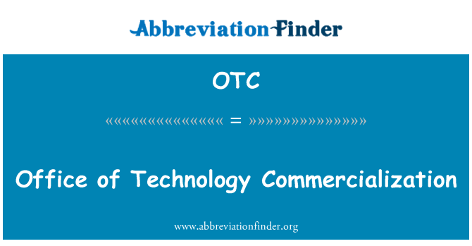 OTC: Biwo de Commercialisation teknoloji