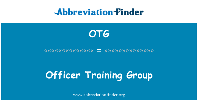 OTG: Ofisye antrènman gwoup