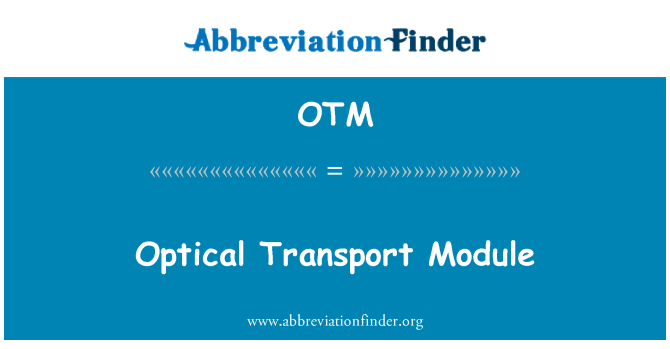 OTM: Ptik transpò modile