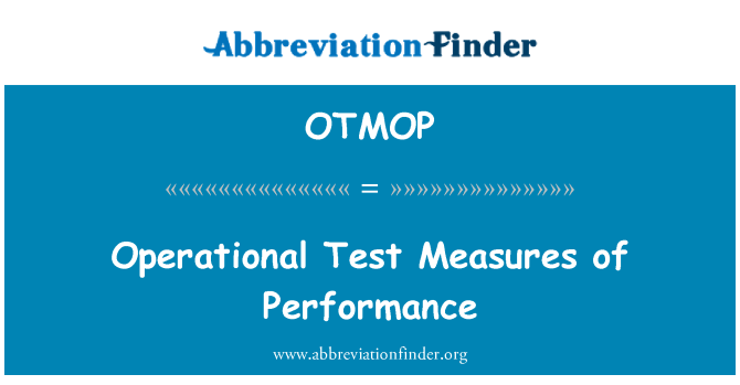 OTMOP: Prevádzkové skúšky opatrenia výkonu