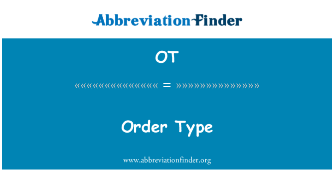 OT: Ordetype