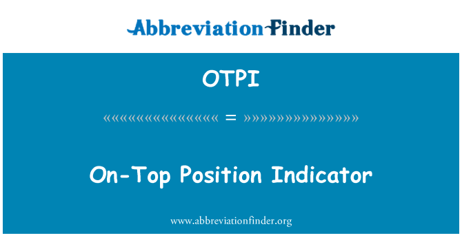 OTPI: शीर्ष पर स्थिति संकेतक