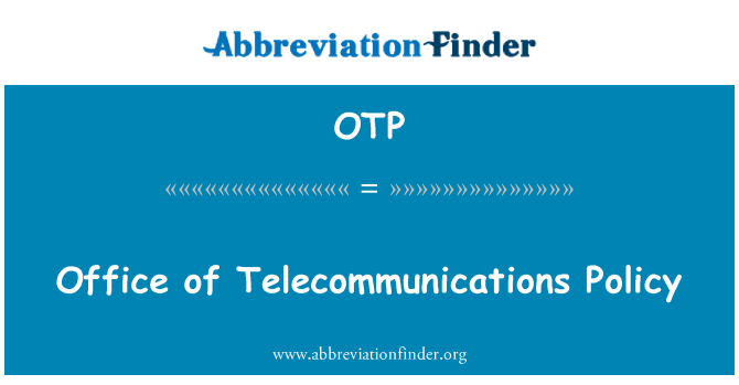 OTP: Biwo politik telekominikasyon