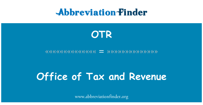 OTR: Uffiċċju tat-taxxa u d-dħul
