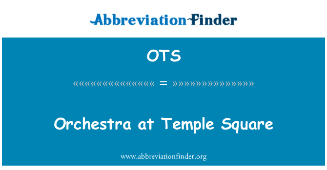 OTS: Orkestra at Temple Square