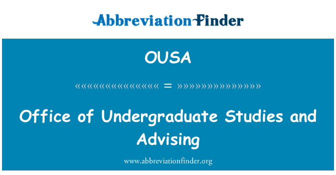 OUSA: 本科研究和諮詢辦公室