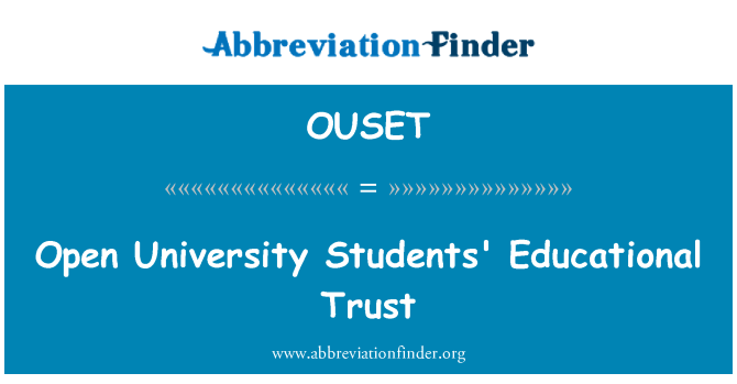 OUSET: 開放大學學生教育信託基金