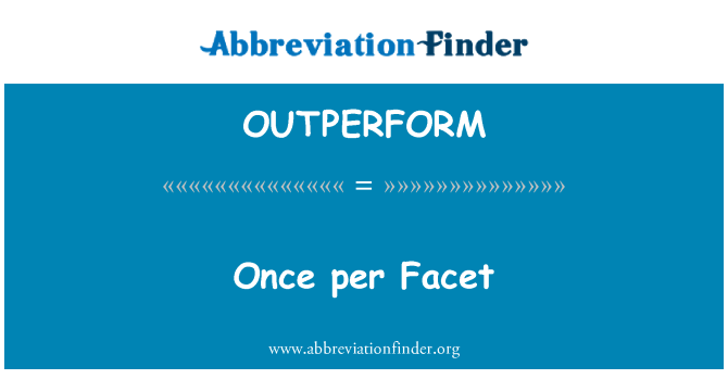 OUTPERFORM: Jednou za Facet